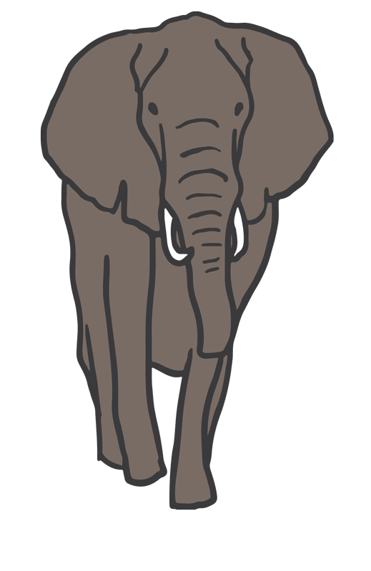 Animated Walking Elephant